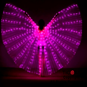 ALAS LED CAPA LUMINOSA ROSA 145 CM X 300 CM X 210 LEDS (PILAS NO INCLUIDAS)